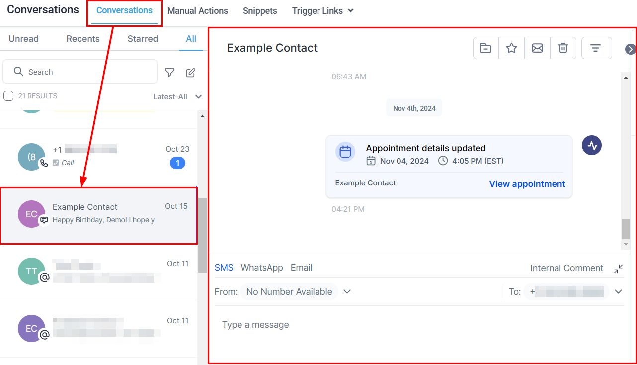 Internal Comments in Conversations – figure 1