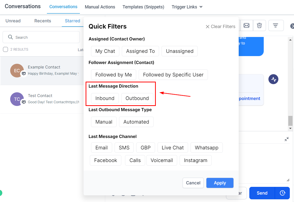Quick Filter – figure 4