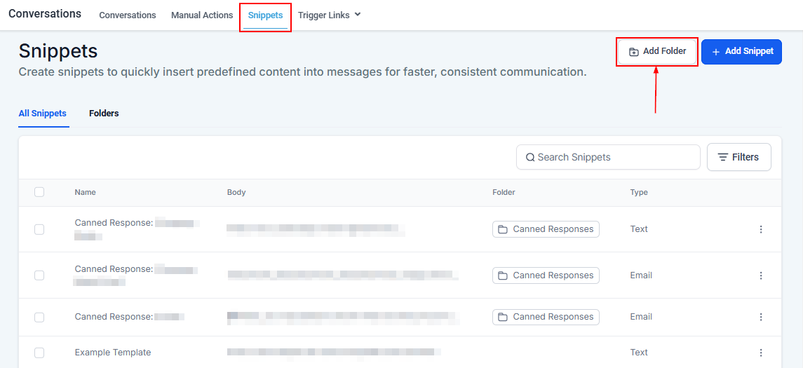 Text & Email Snippets Overview – figure 1