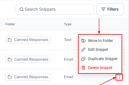 Text & Email Snippets Overview – figure 12