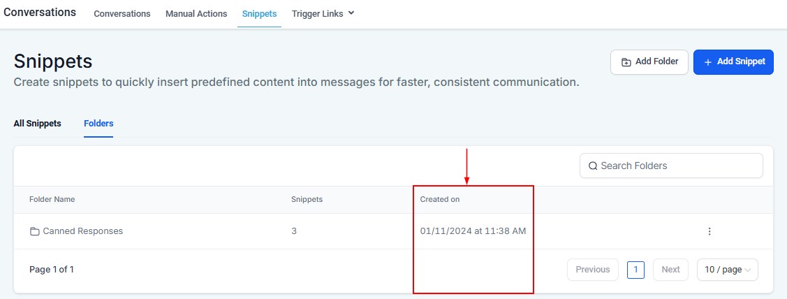 Text & Email Snippets Overview – figure 17