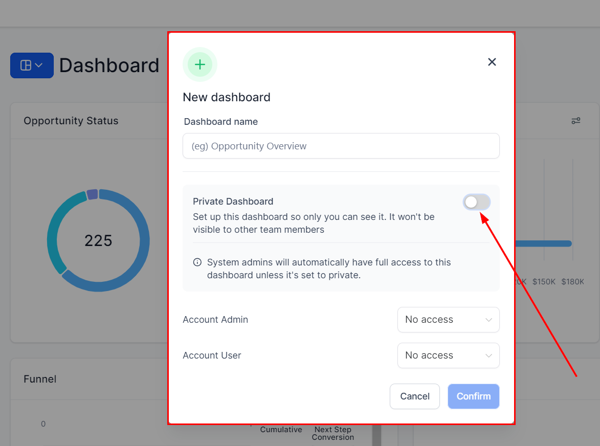 Dashboard Permissions – figure 1