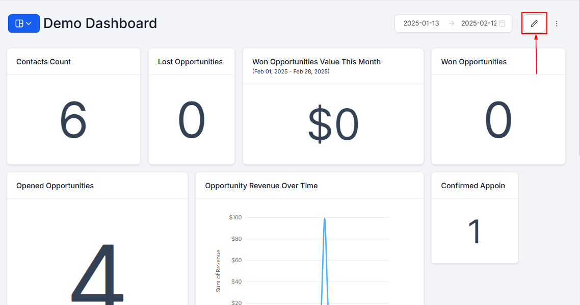 How to Add Attribution & UTM Parameters as Filters for Contact and Opportunity Widgets – figure 1