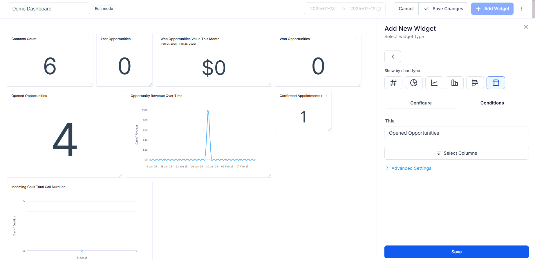 How to Add Attribution & UTM Parameters as Filters for Contact and Opportunity Widgets – figure 9