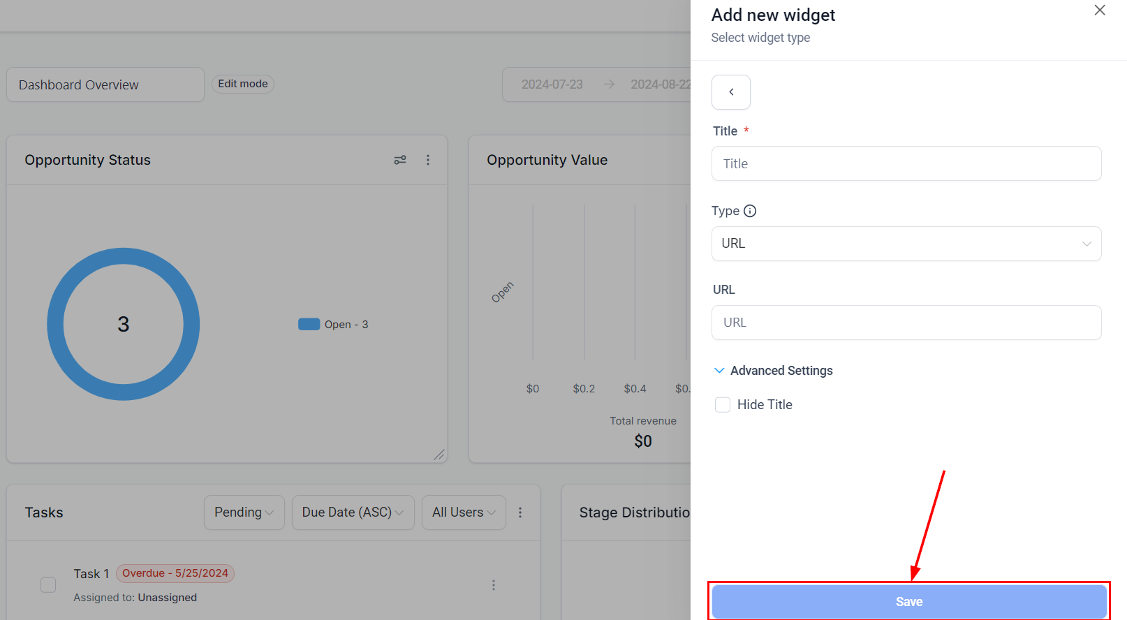 How to Add the Embed Element to Your Dashboard – figure 7