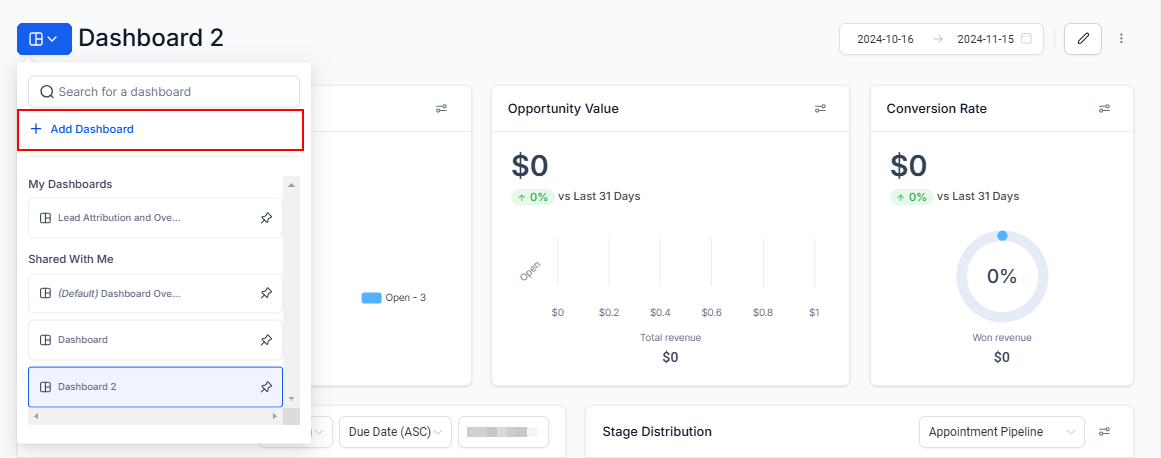 How to Create Multiple Dashboards – figure 1
