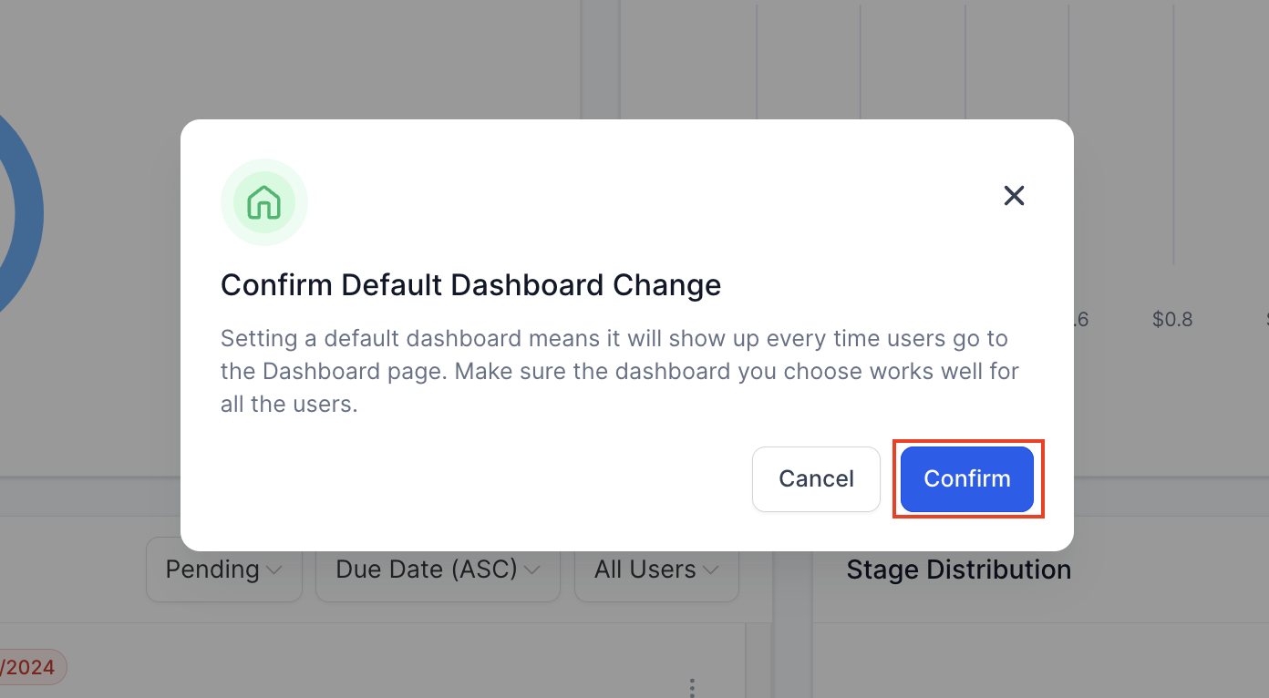 How to Set Your Default Dashboard – figure 3
