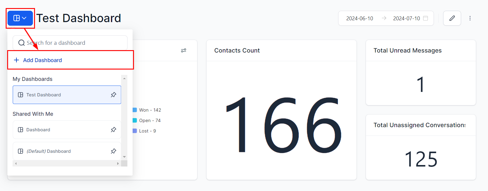 Managing Custom Dashboards – figure 1