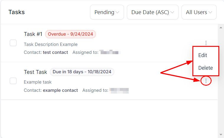 Task Widget – figure 3