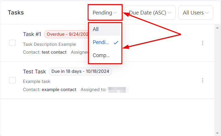 Task Widget – figure 7