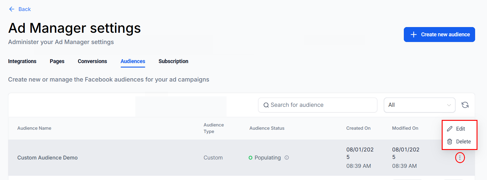 Ad Manager Settings – figure 11