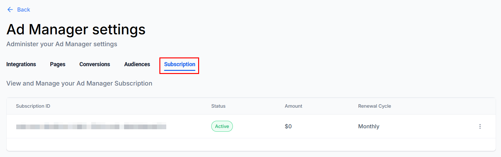 Ad Manager Settings – figure 12