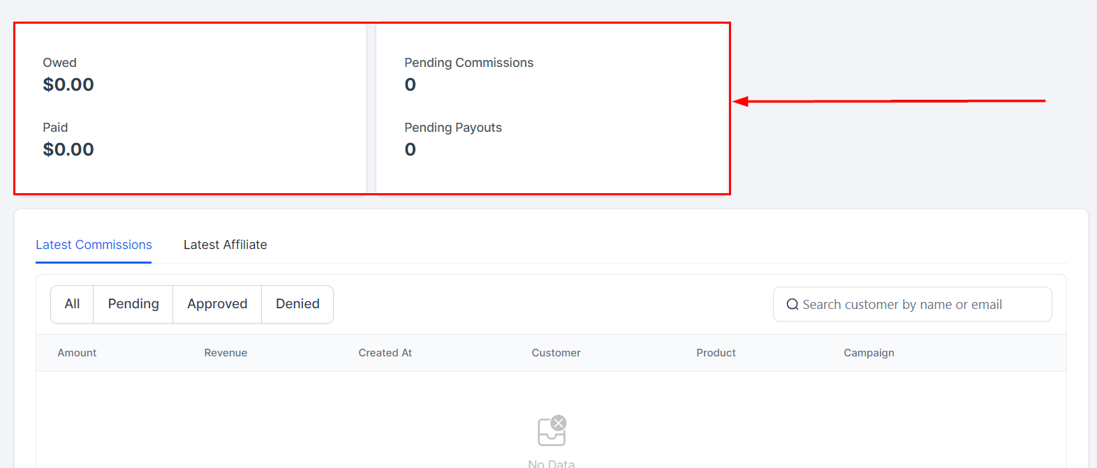 Affiliate Manager Dashboard – figure 8