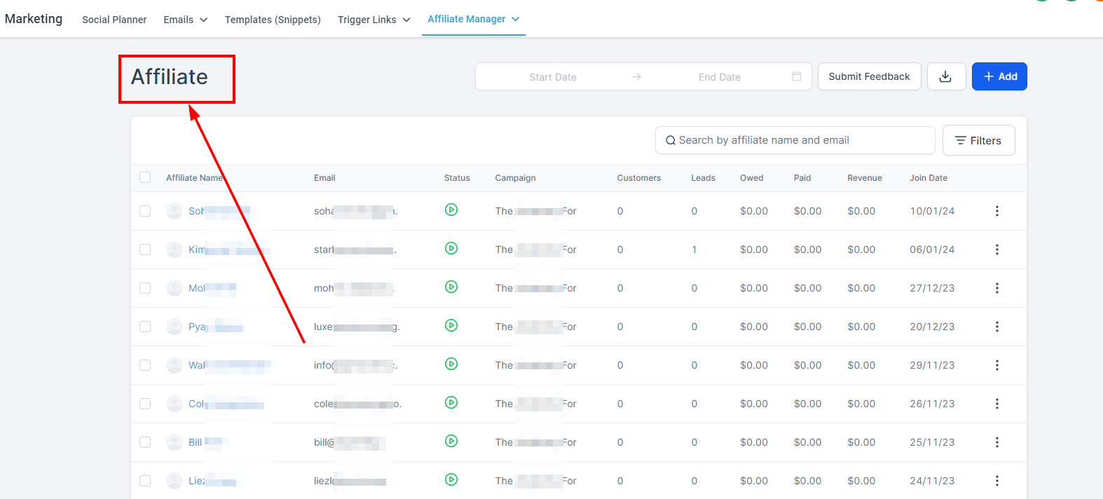 Affiliate Manager Overview – figure 2