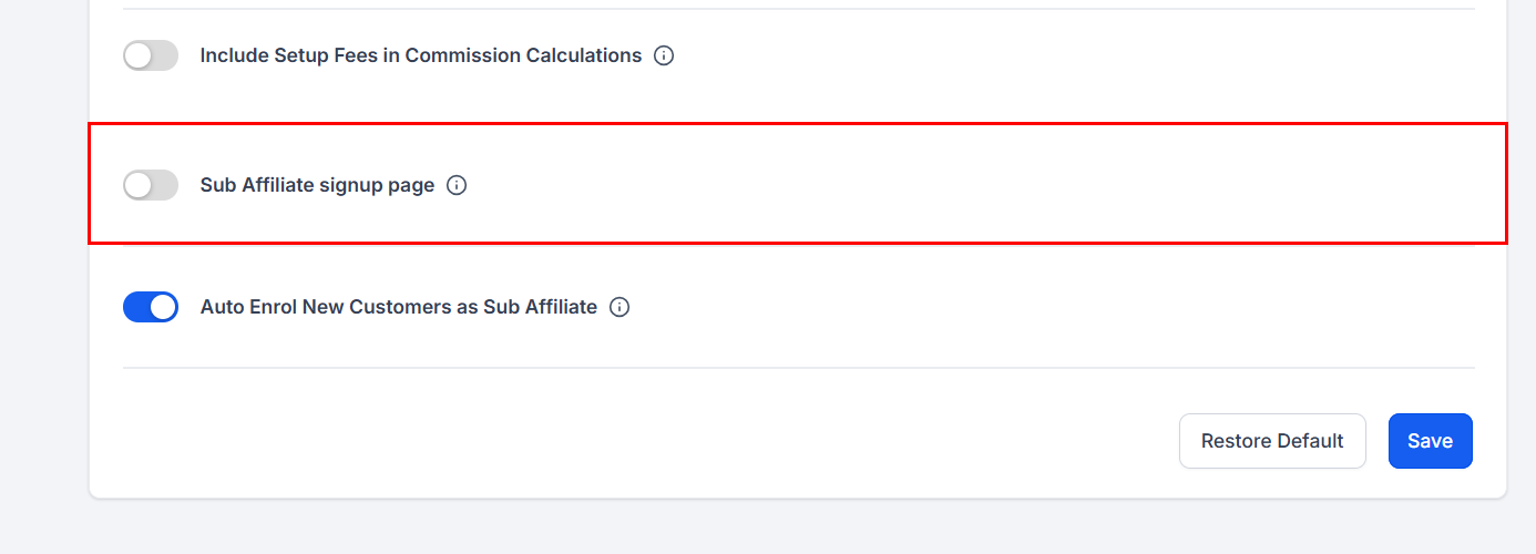 Affiliate Manager Settings – figure 7