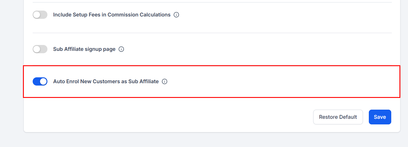 Affiliate Manager Settings – figure 8