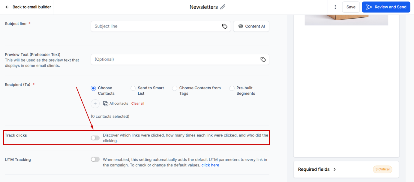 Click Tracking for Email Campaigns – figure 6