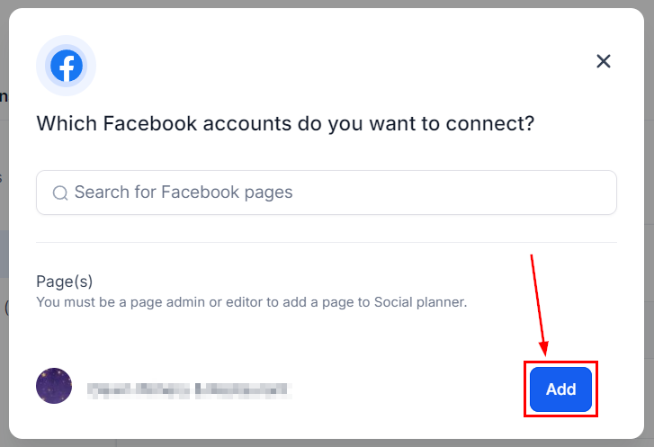 Connecting Facebook Pages (Social Posting) – figure 5