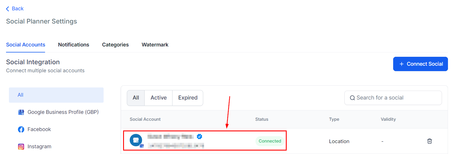 Connecting Google My Business Location – figure 6