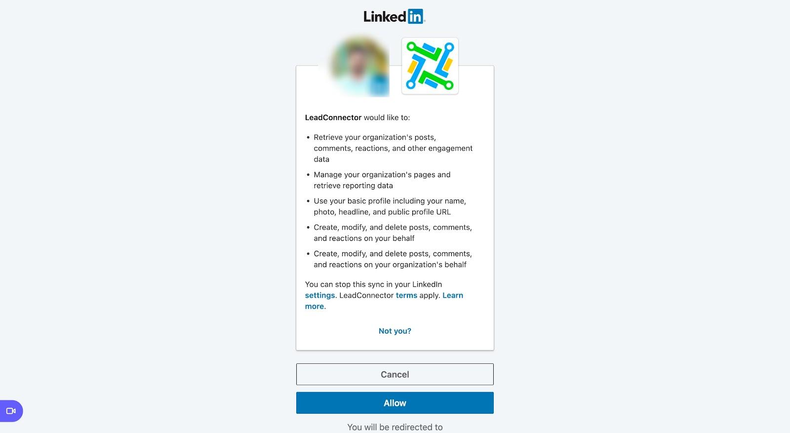 Connecting LinkedIn Profile & Page (Social Posting) – figure 4