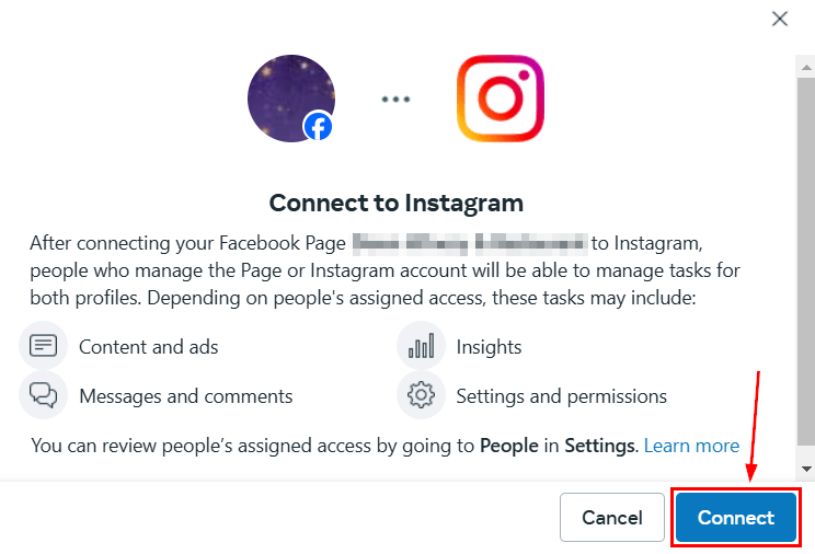 Connecting Your Instagram Business Account to Your Facebook Account – figure 3