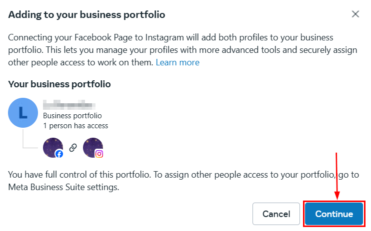 Connecting Your Instagram Business Account to Your Facebook Account – figure 7