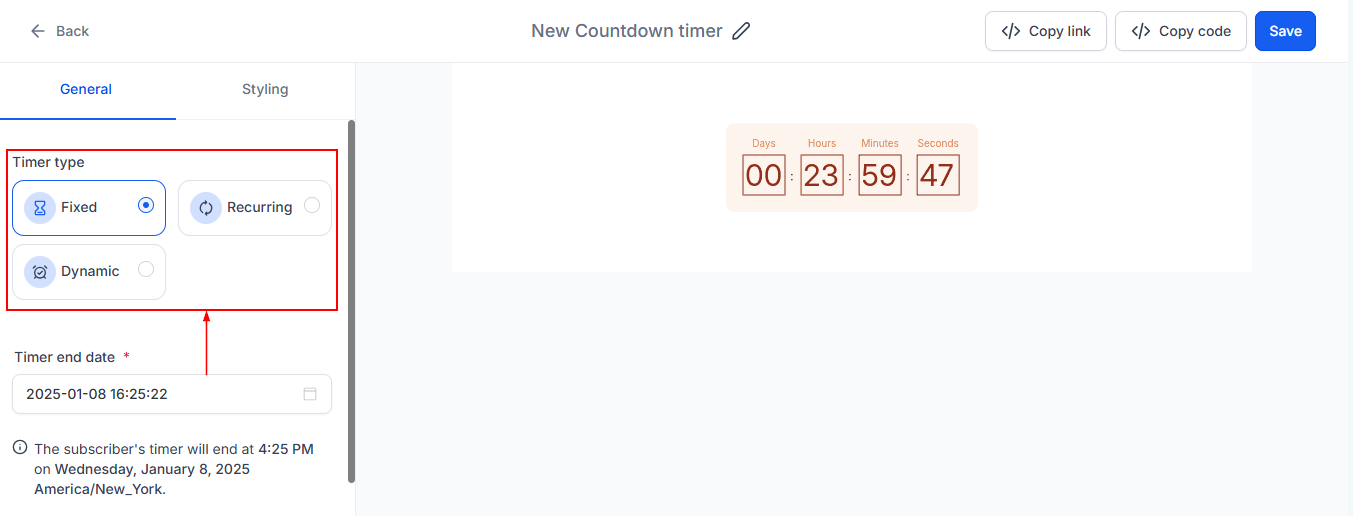 Countdown Timer – figure 5