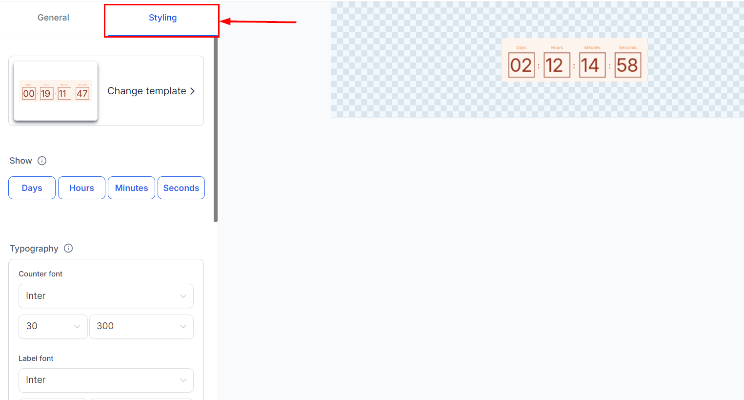 Countdown Timer – figure 12