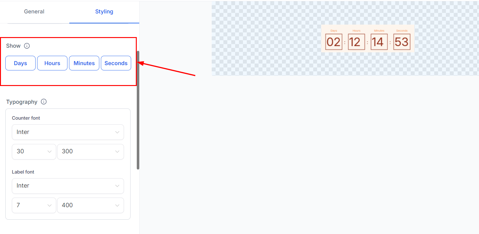 Countdown Timer – figure 13
