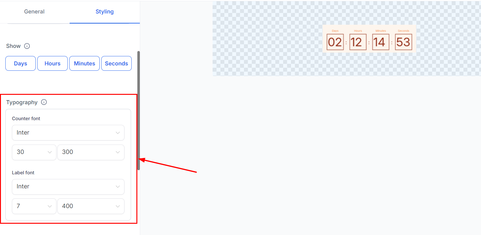 Countdown Timer – figure 14