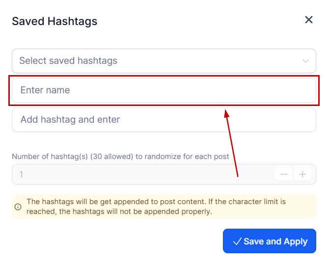 Create Group Hashtags within the Social Planner – figure 3