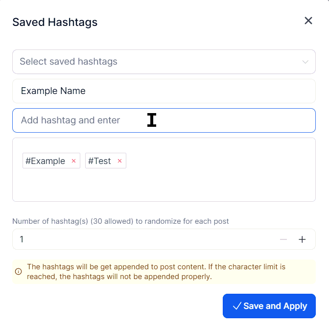 Create Group Hashtags within the Social Planner – figure 4