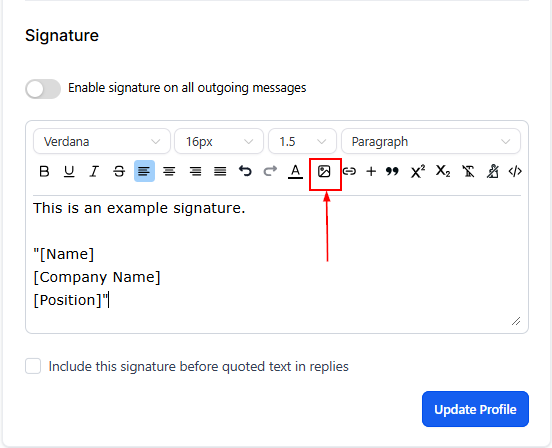 Creating and Utilizing Email Signatures – figure 2