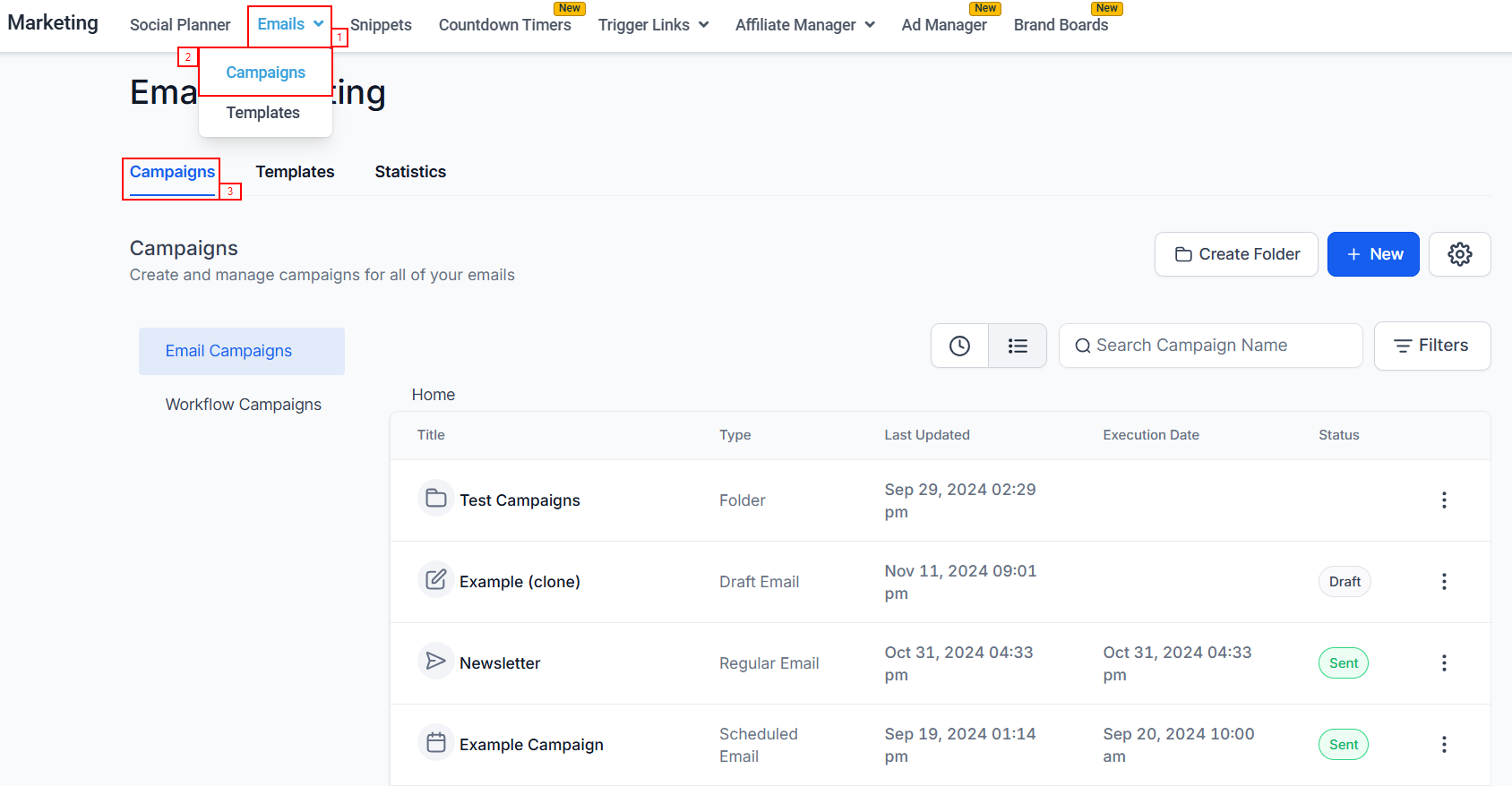 Email Campaigns – figure 1