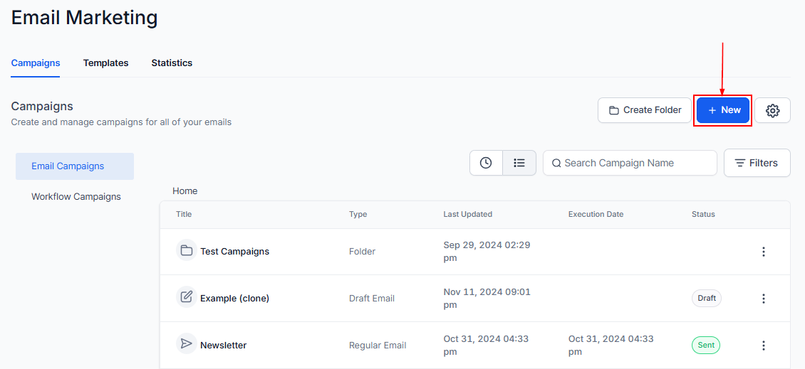 Email Campaigns – figure 3