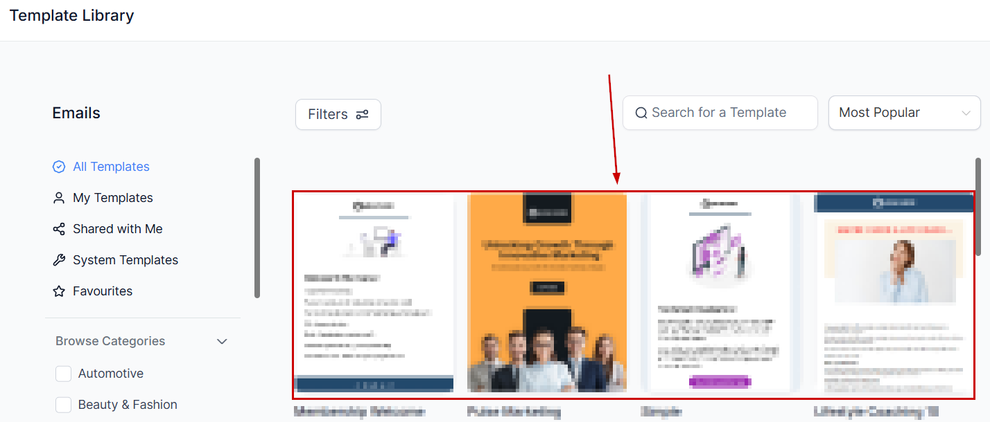 Email Template Library – figure 3