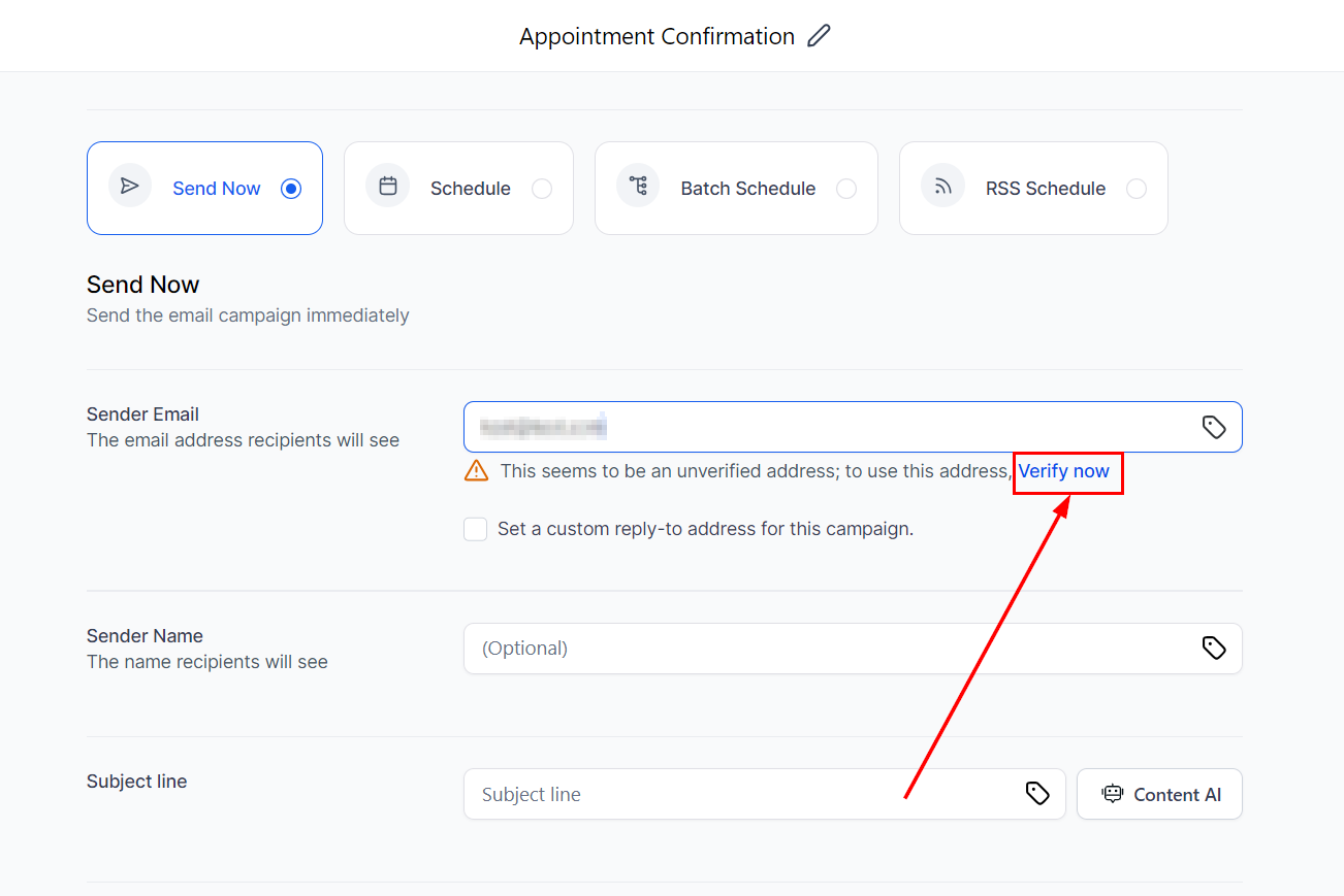 Email Verification for Campaigns – figure 4