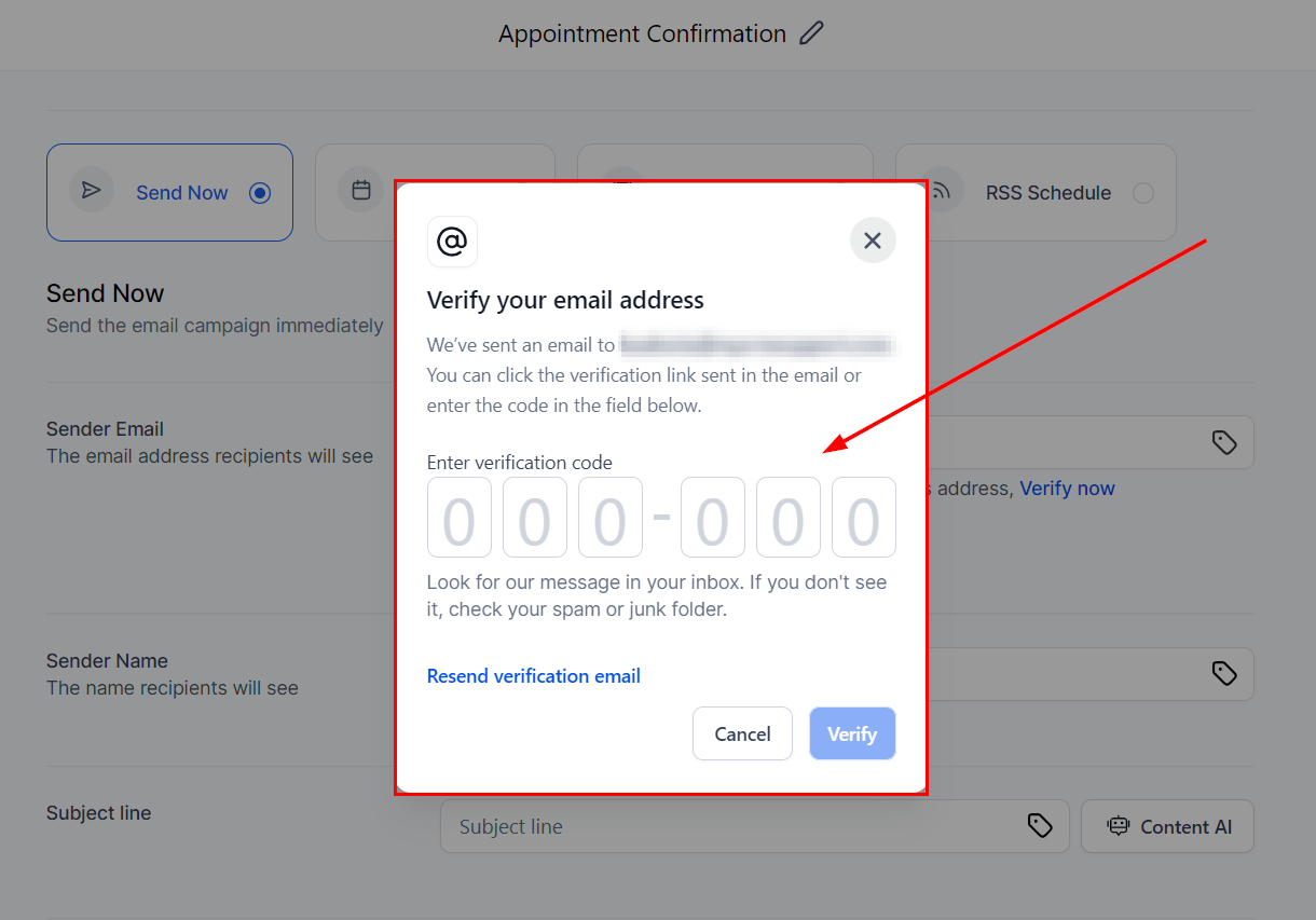 Email Verification for Campaigns – figure 5