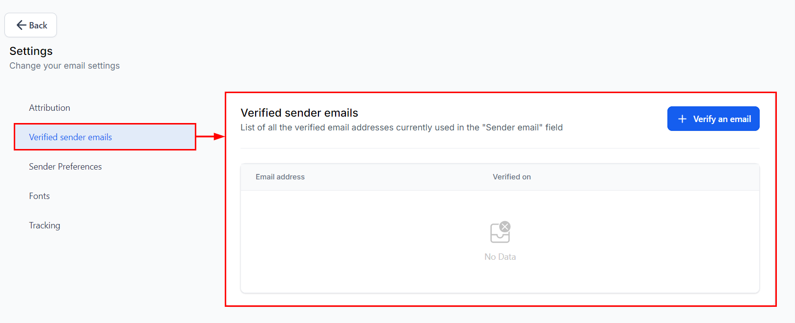 Email Verification for Campaigns – figure 7