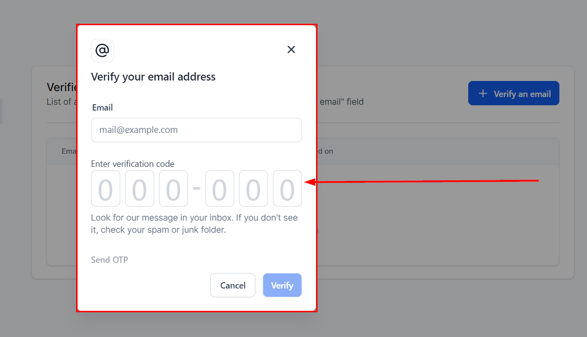 Email Verification for Campaigns – figure 8