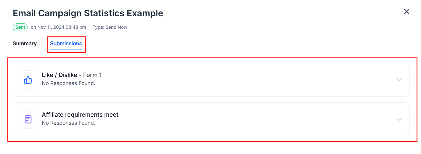Form Element in Email Campaigns – figure 10