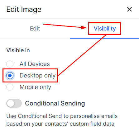 Hide Email Elements on Mobile View – figure 6