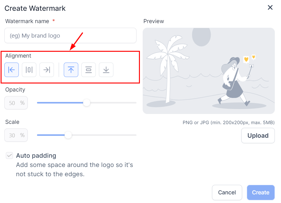 How to Add a Watermark to an Image in the Social Planner – figure 5