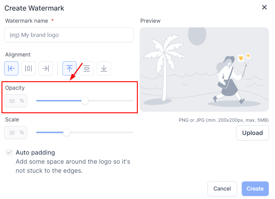 How to Add a Watermark to an Image in the Social Planner – figure 6