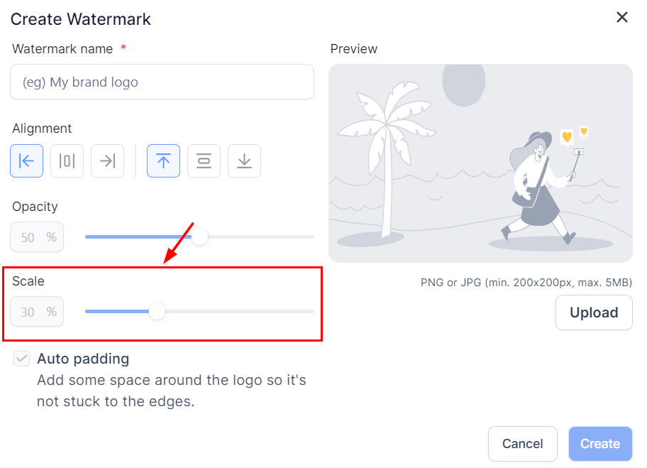 How to Add a Watermark to an Image in the Social Planner – figure 7