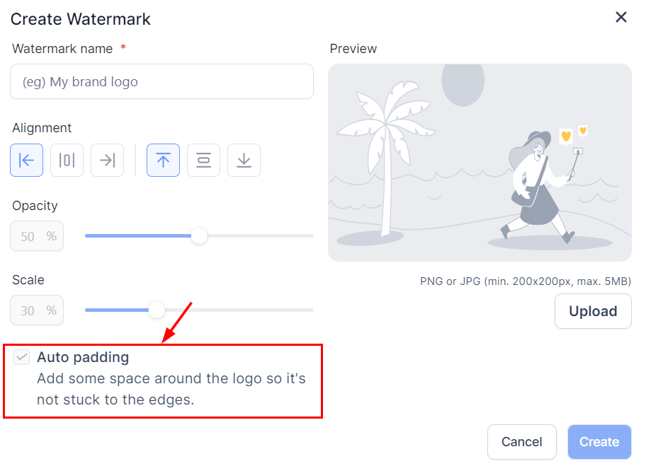 How to Add a Watermark to an Image in the Social Planner – figure 8