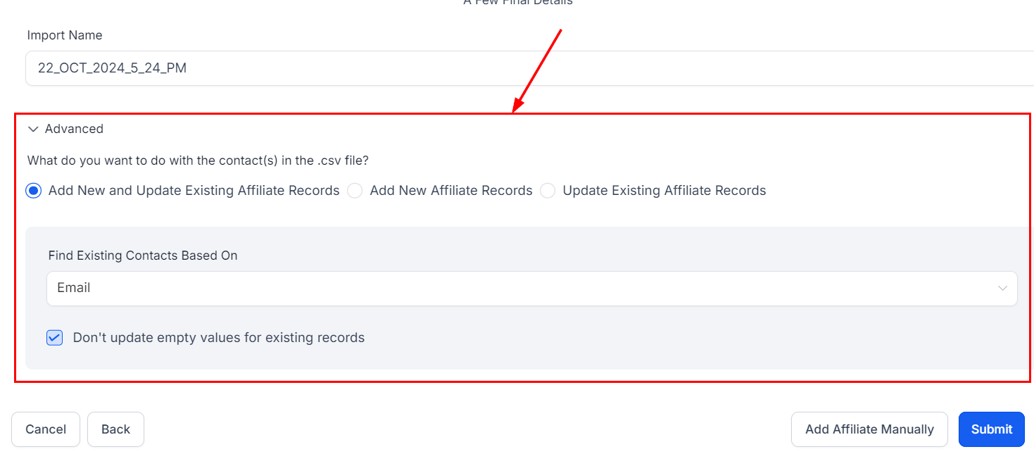 How to Add an Affiliate – figure 11