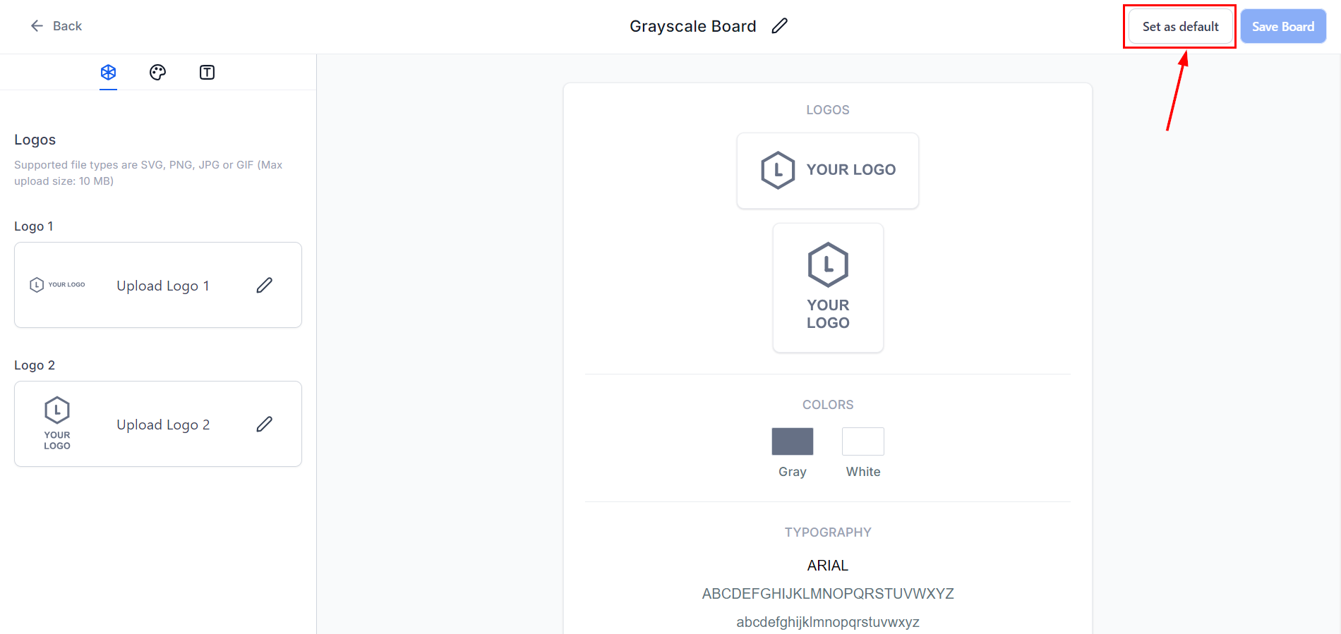 How to Change Your Default Brand Board – figure 3