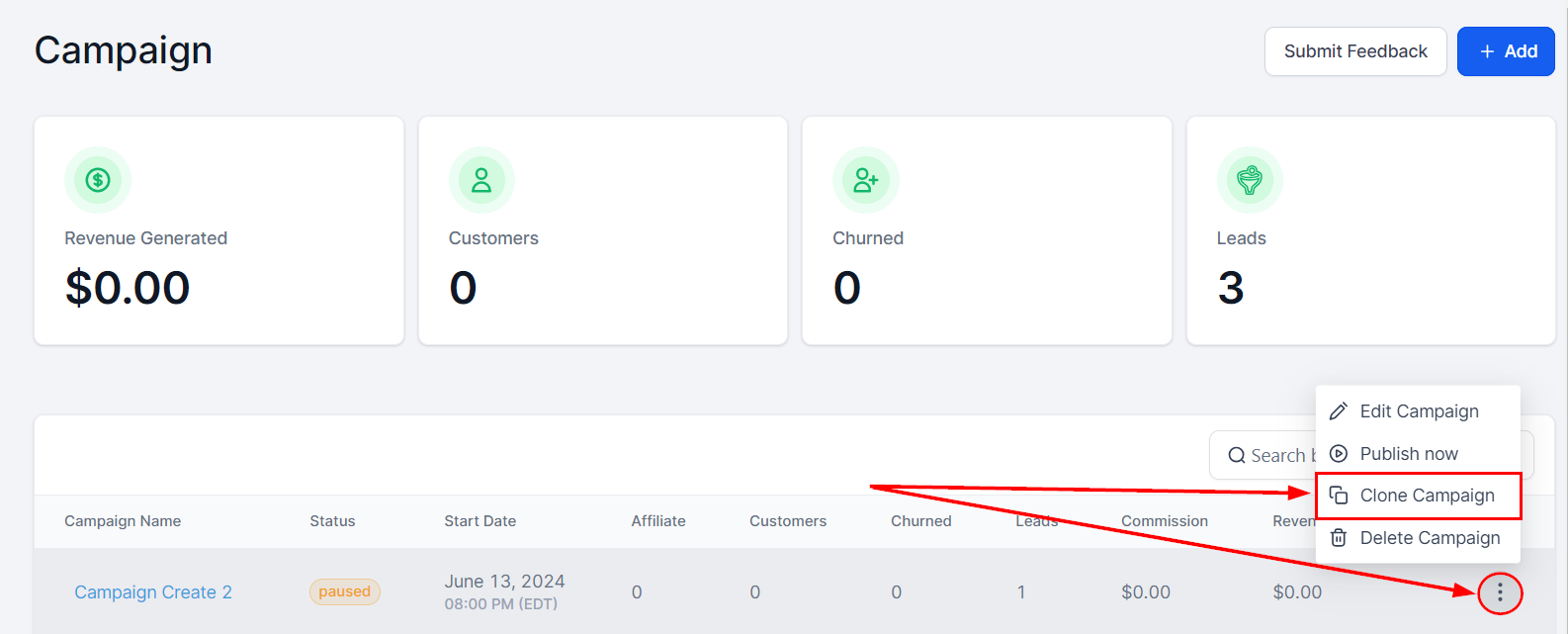 How to Clone an Affiliate Campaign – figure 2