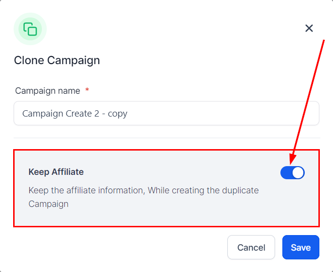 How to Clone an Affiliate Campaign – figure 4